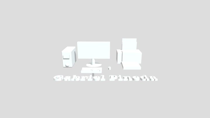 Computadora De Escritorio (2) 3D Model