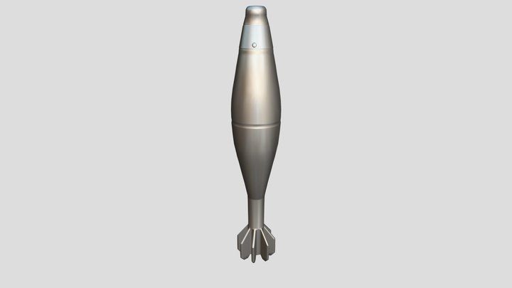 AR-M81 Mortar Shell 3D Model