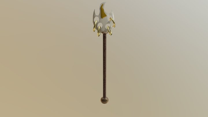 Religious Staff 3D Model