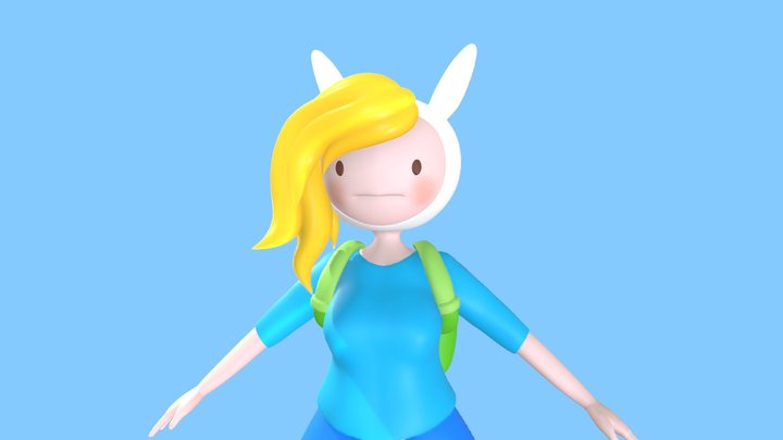 Fionna the human girl (outfit 1) 3D Model