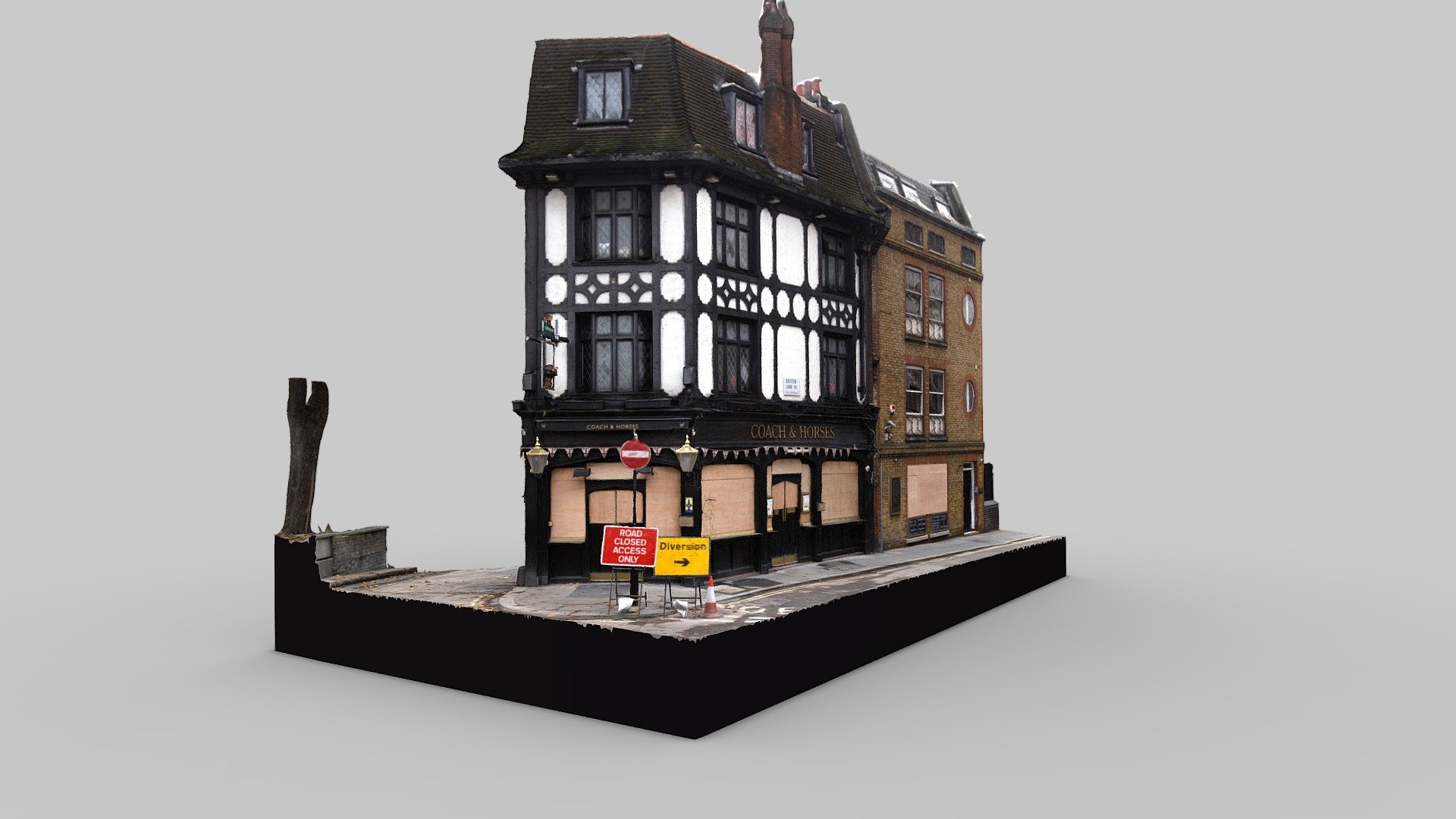 Coach And Horses Pub Bruton Street Download Free 3D model by