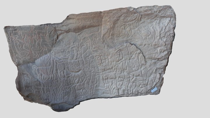 Arte Rupestre de Estilo Taira 3D Model