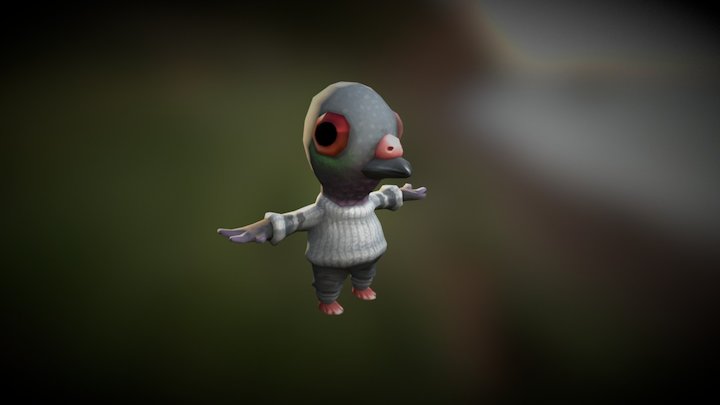 Pigeon 3D Model