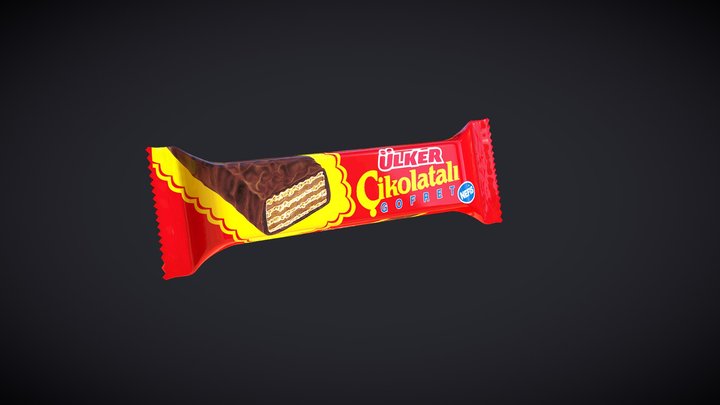 UlkerCikolataliGofret 3D Model