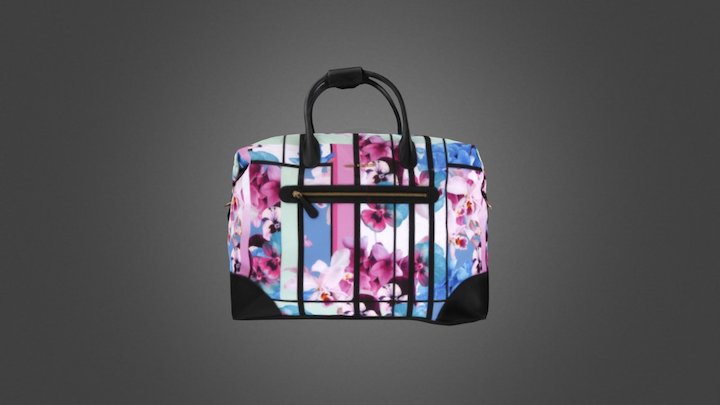 Vera Bradley Tote Bag Photogrammetry 3D Model