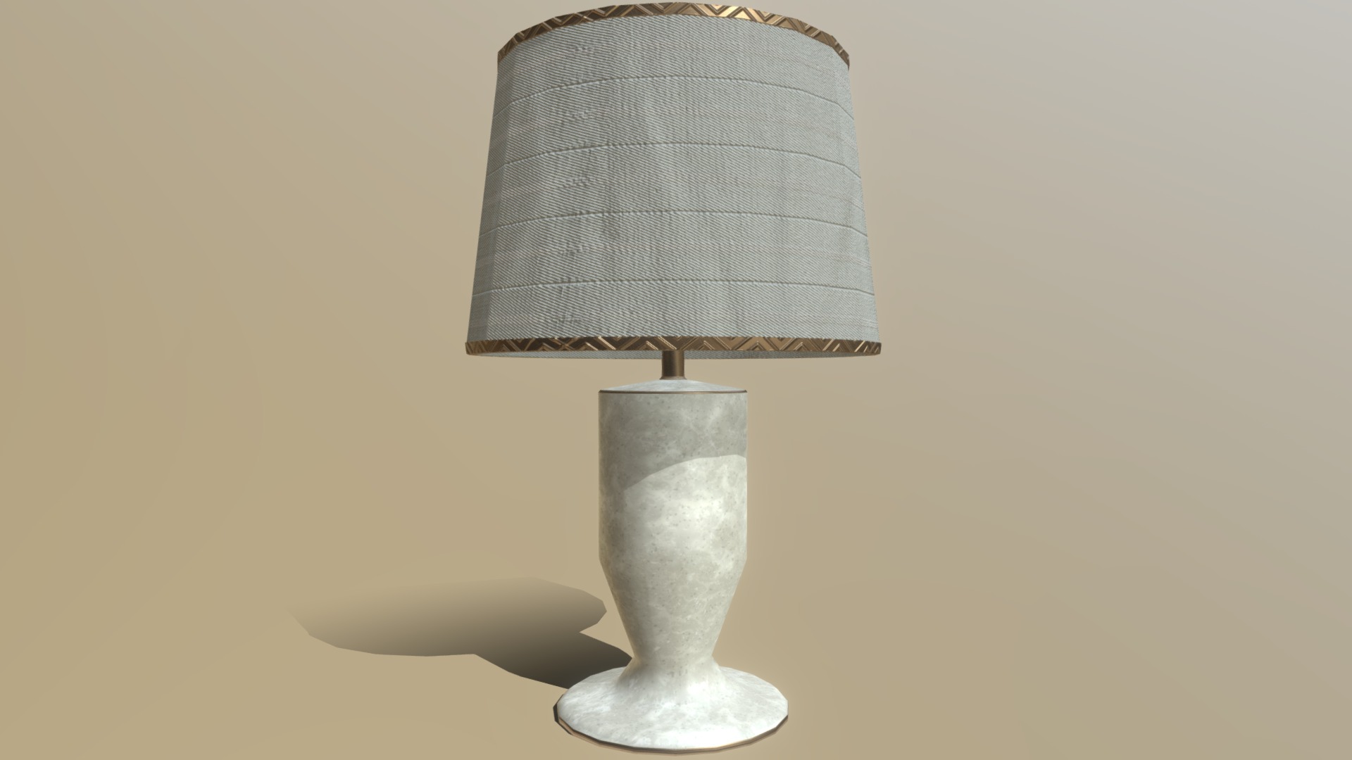 3D model Superfuntimes Simple Table Lamp 1 - This is a 3D model of the Superfuntimes Simple Table Lamp 1. The 3D model is about a lamp on a table.