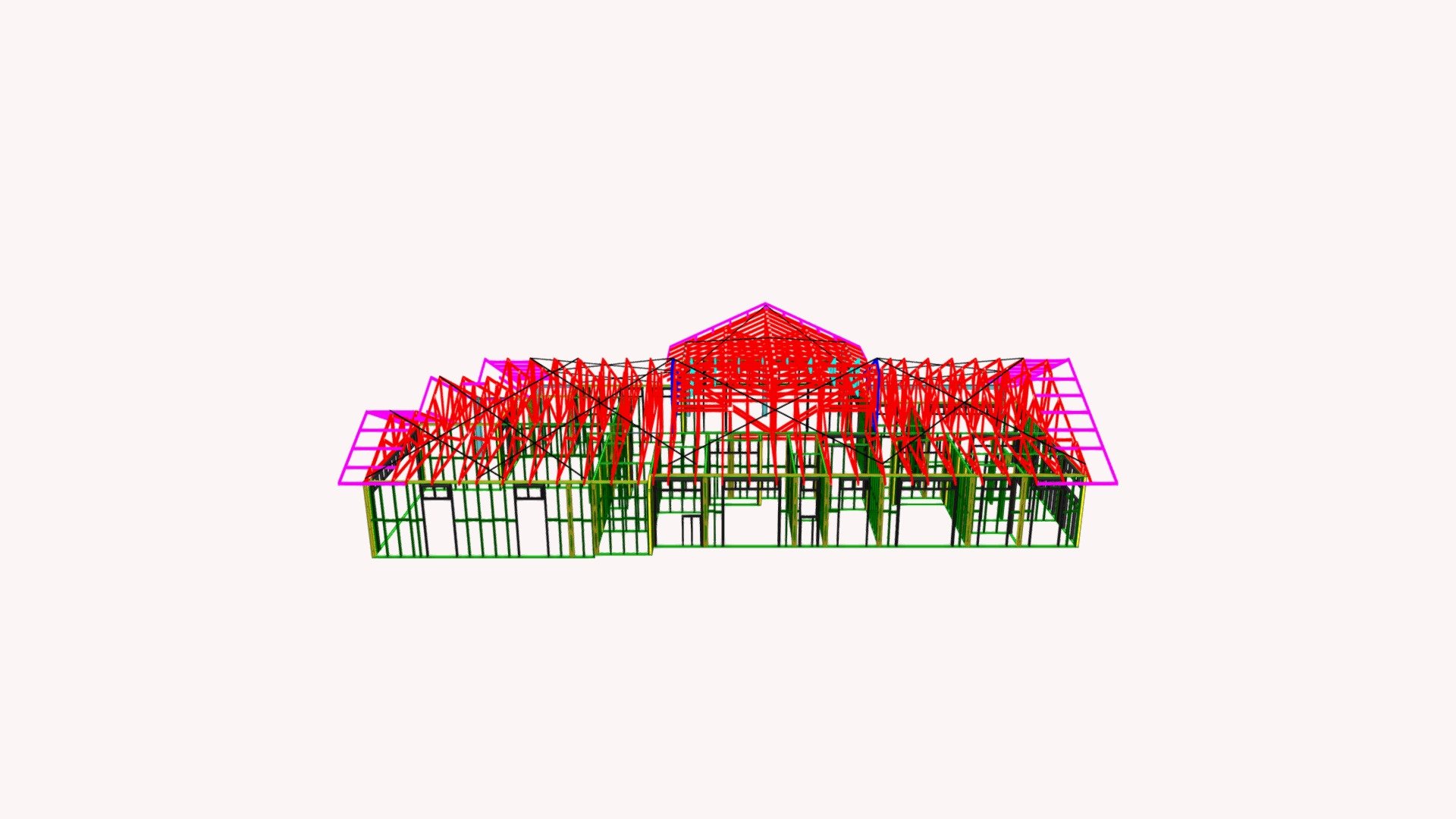 1762 Truss Layout 3D