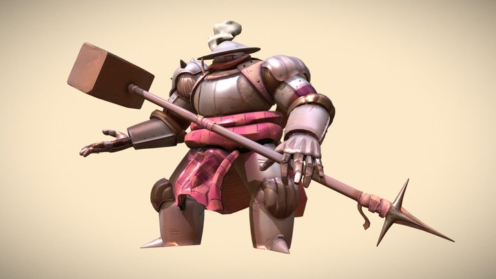 Toy Knight 3D Model