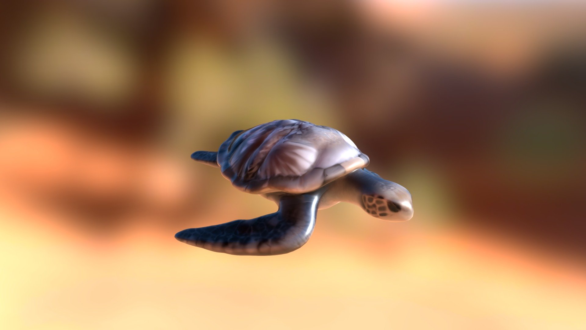 Realistic Sea Turtle - Buy Royalty Free 3D model by Inventive World ...