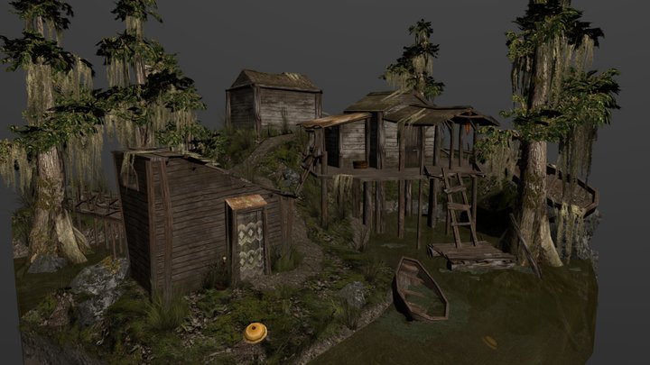 DAE Diorama - Forest Loner 3D Model