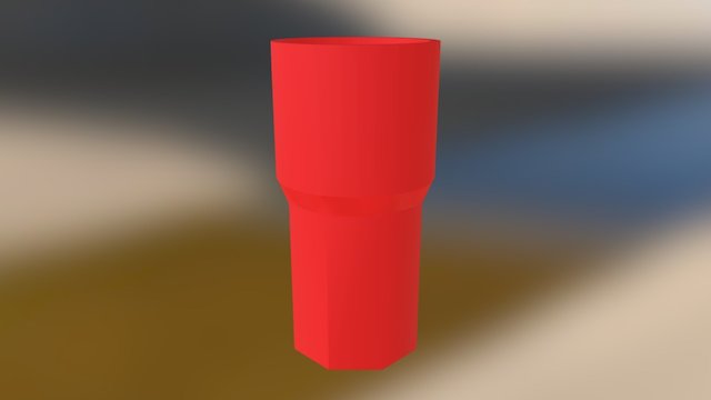 Red glass V1 3D Model
