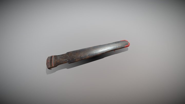 National Musical Instruments - Guqin 3D Model