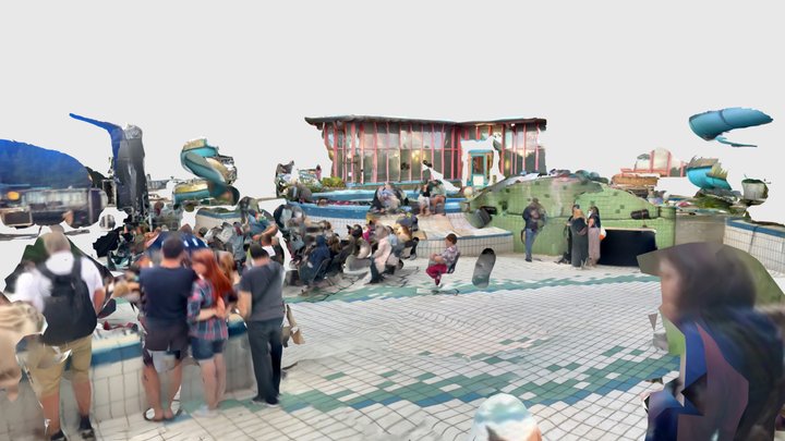 Begehungen festival outside scan 1 3D Model