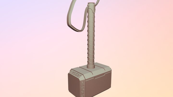 thor hammer 3D Model