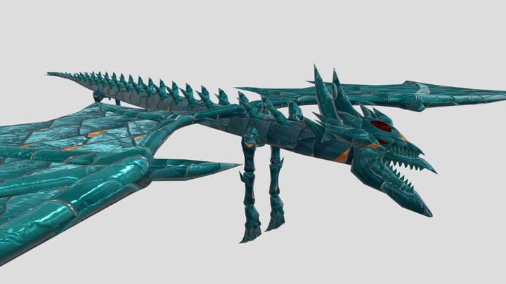 Slifer 1.1 UVs - con texturas 3D Model