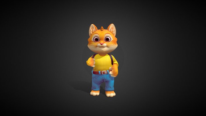 Kitty animation 3D Model