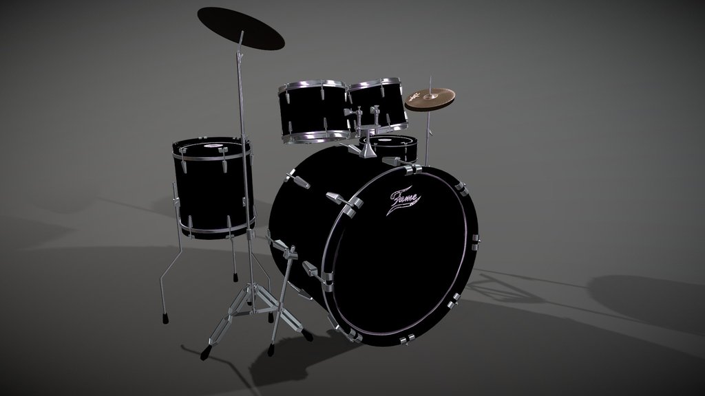 Drums high-poly