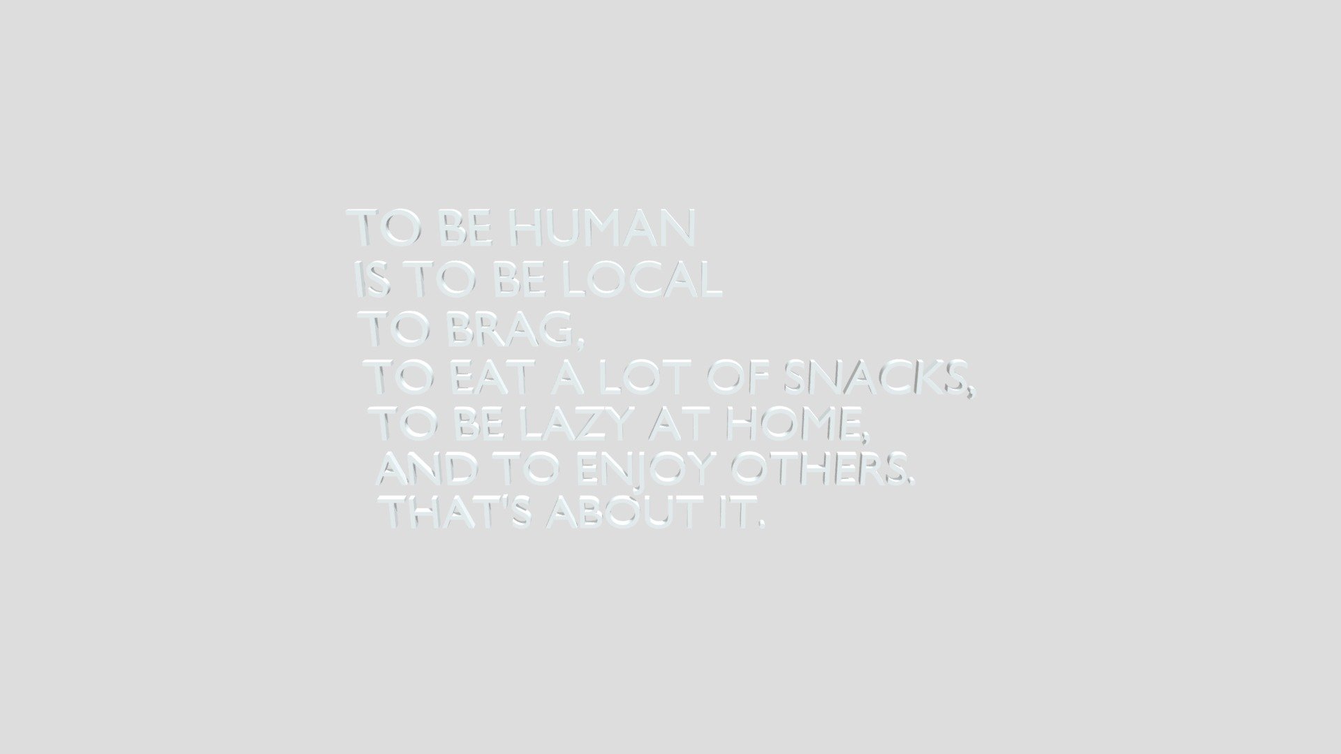 TOBEHUMAN