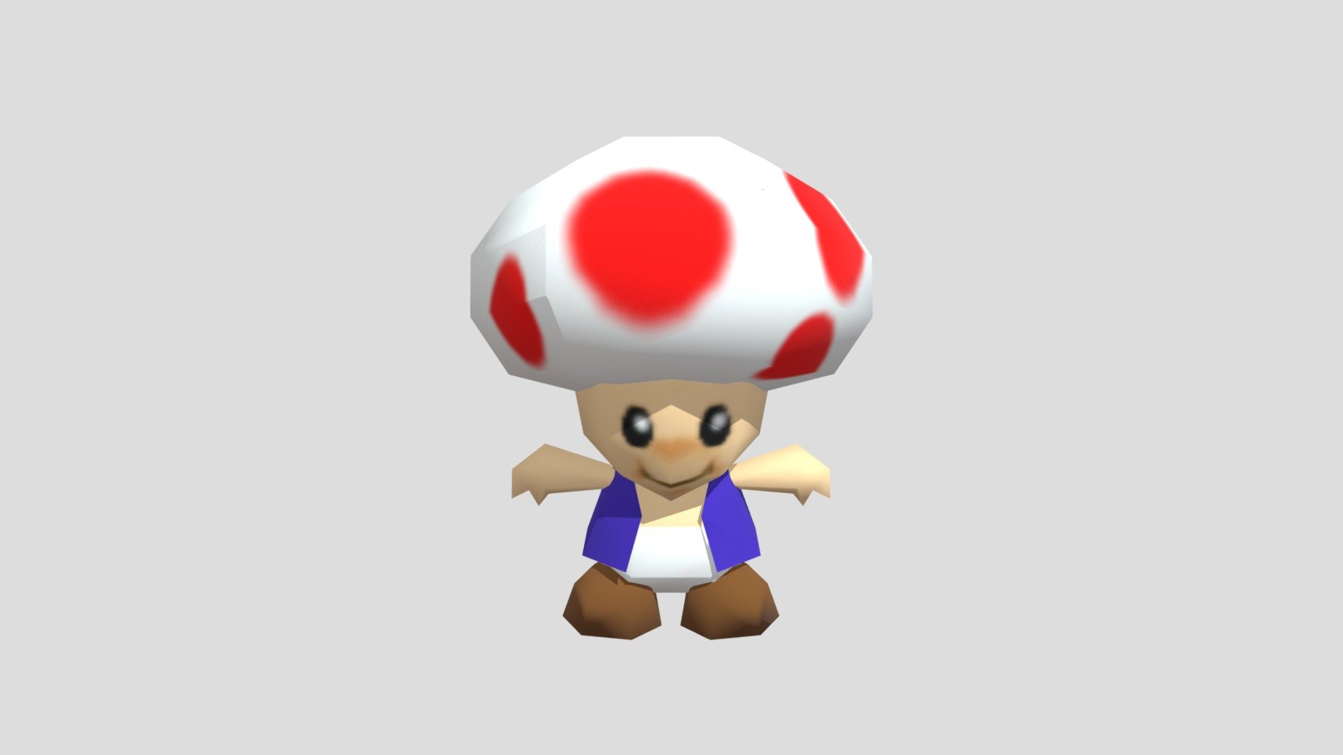 Nintendo 64 Super Mario 64 Toad 3d Model By Otavinho 7322a66 Sketchfab 0391