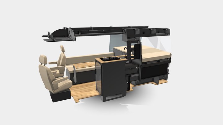 Design 6 - Crafter Campervan Evo Design 3D Model