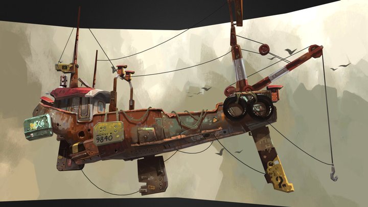 Ian Mcque Study, handpainted texturing 3D Model