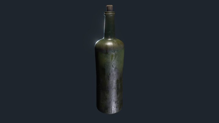 Old Bottle 3D Model