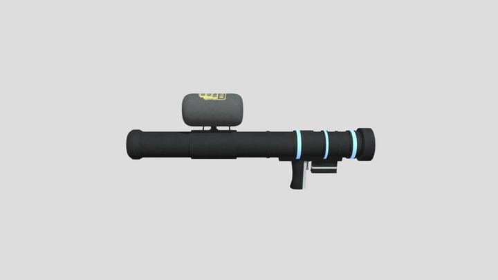 (Low poly) Plasma ray/Laser cannon/Electro gun 3D Model