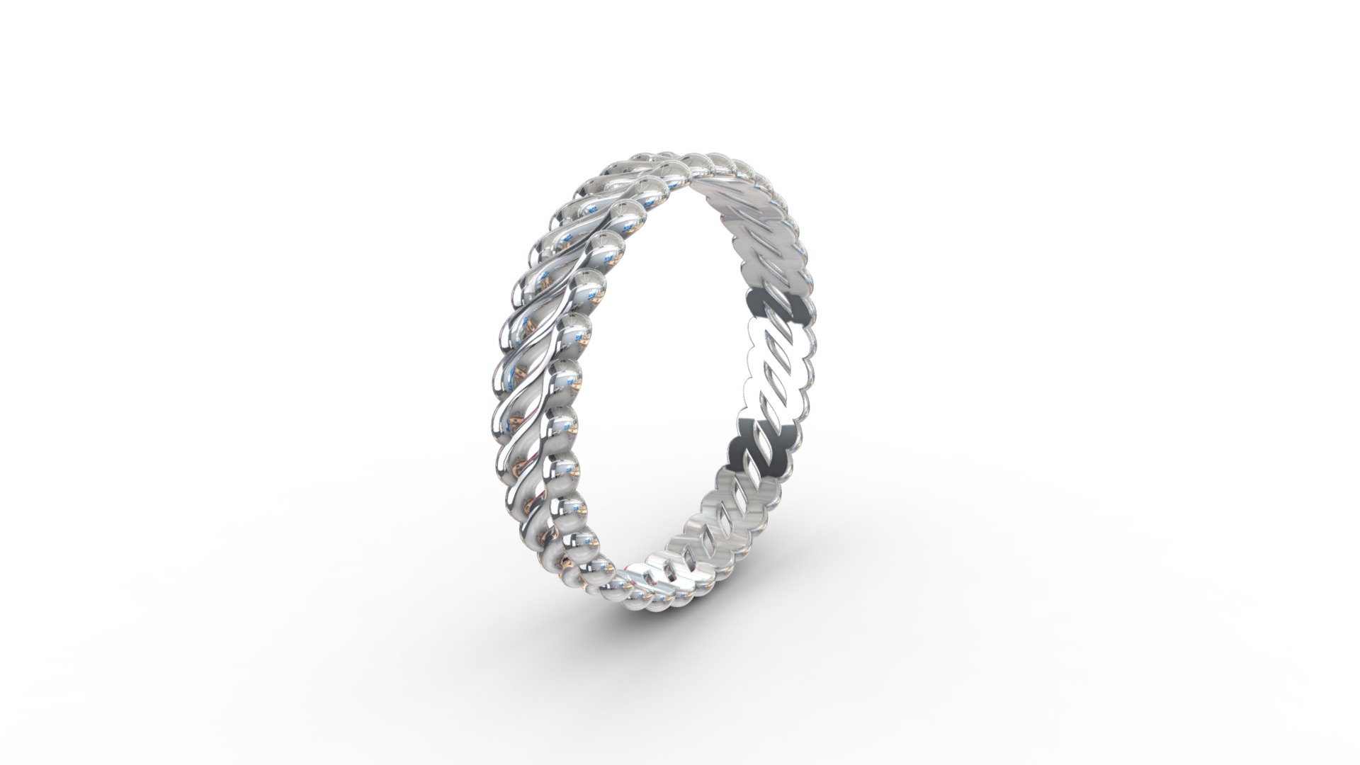 3D model Asymmetric Ring - This is a 3D model of the Asymmetric Ring. The 3D model is about a diamond ring with diamonds.