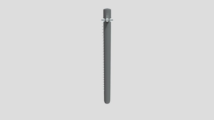 Medium sized ski lift pole