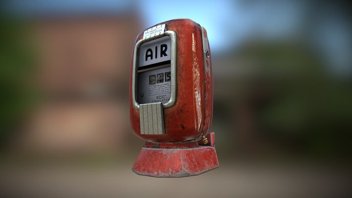 Vintage Eco Air Meter ( Air TireFlator) 3D Model