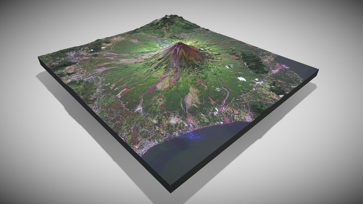 Mayon Volcano Natural Park, Philippines – Free 3D Model STL