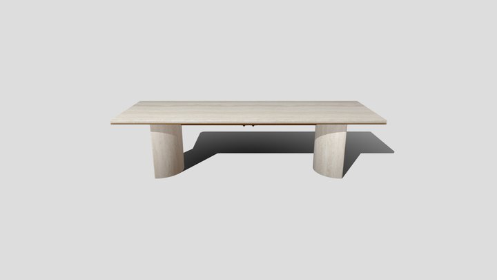 Millwork C Dining Table 3D Model