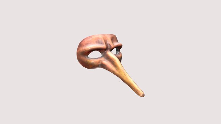 Venetian Mask (optimised texture) 3D Model