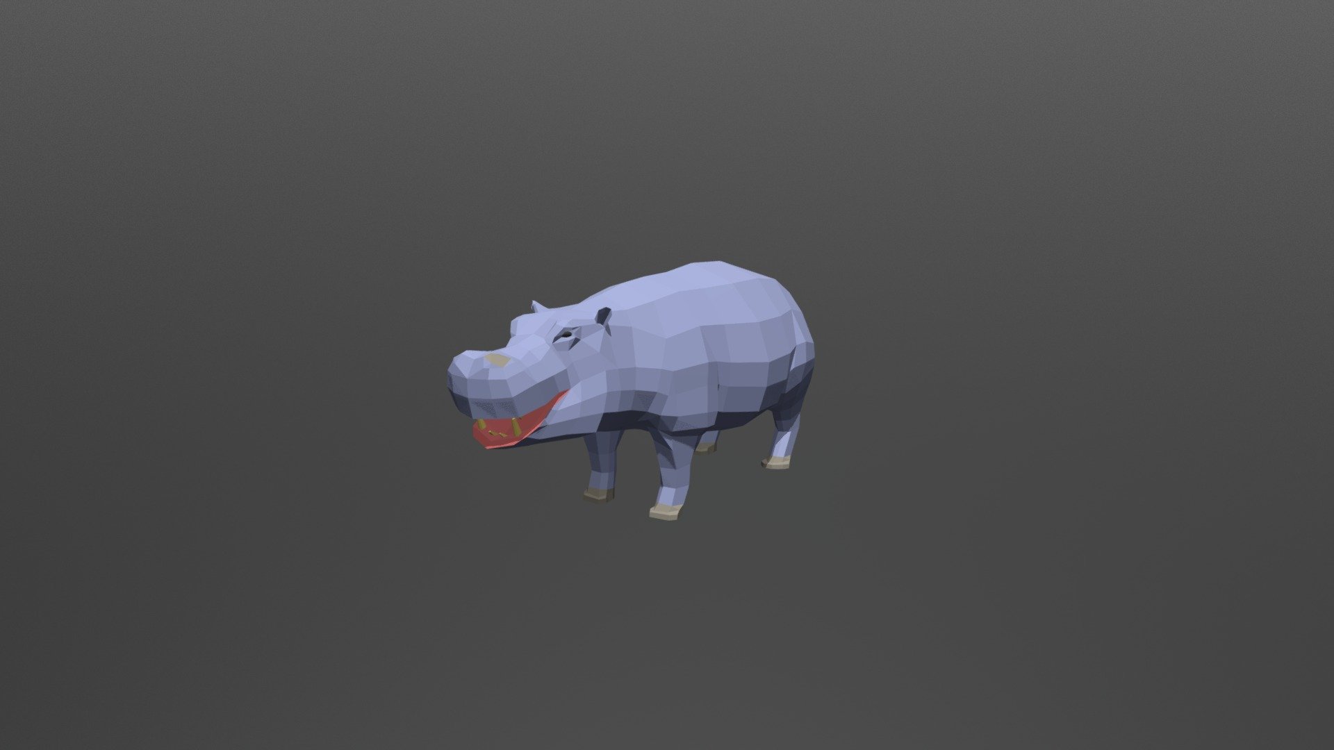 Hippo Poly — Sketchfab embed 3D viewer
