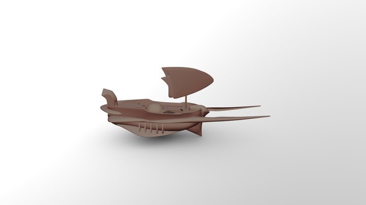 FLYING SHIP01 3D Model