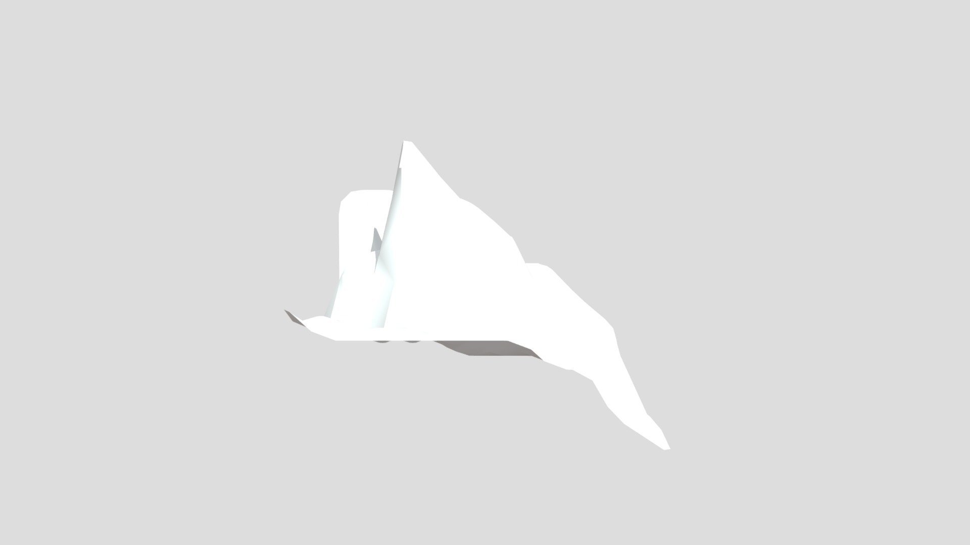 Low poly mountain