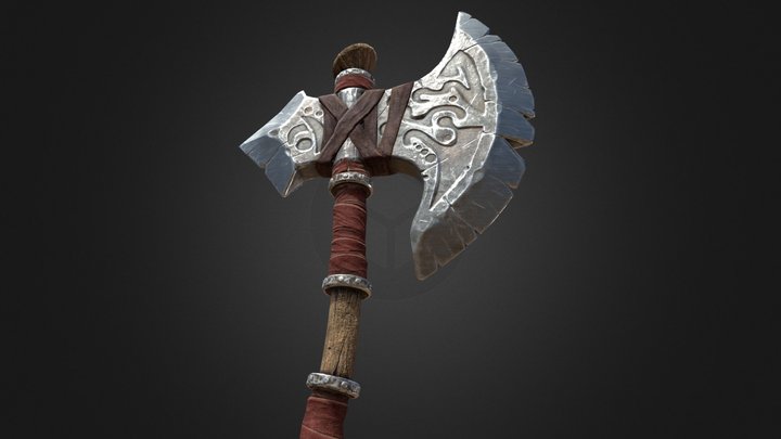 Viking Axe 3D Model