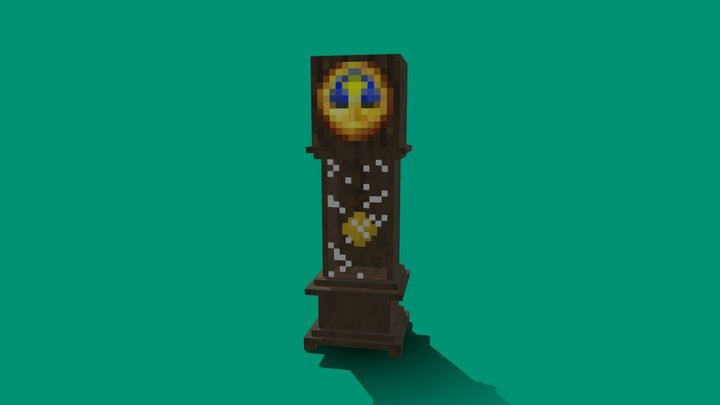 Minecraft Old clock model 3D Model