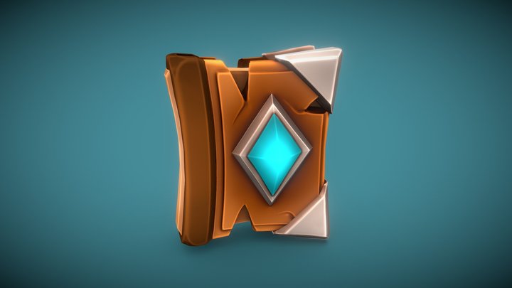 Fantasy Mini Grimoire 3D Model