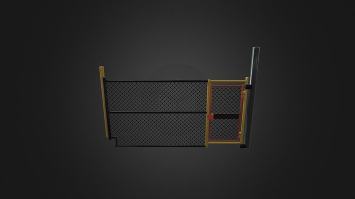Karaoke_ World_ Spawn Point_ Fence 3D Model