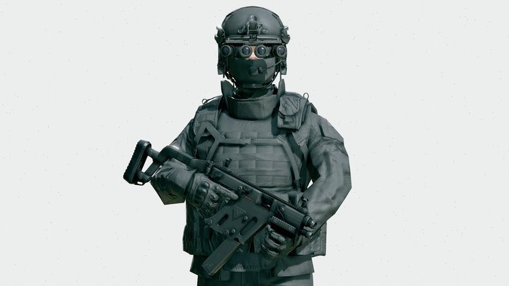 S.W.A.T. Operator- Remastered – Modello 3D gratuito STL