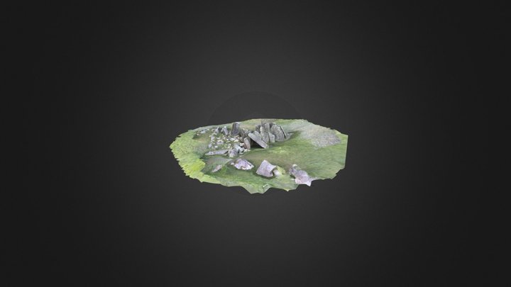Knockroe Passage Tomb Sunset 3D Model