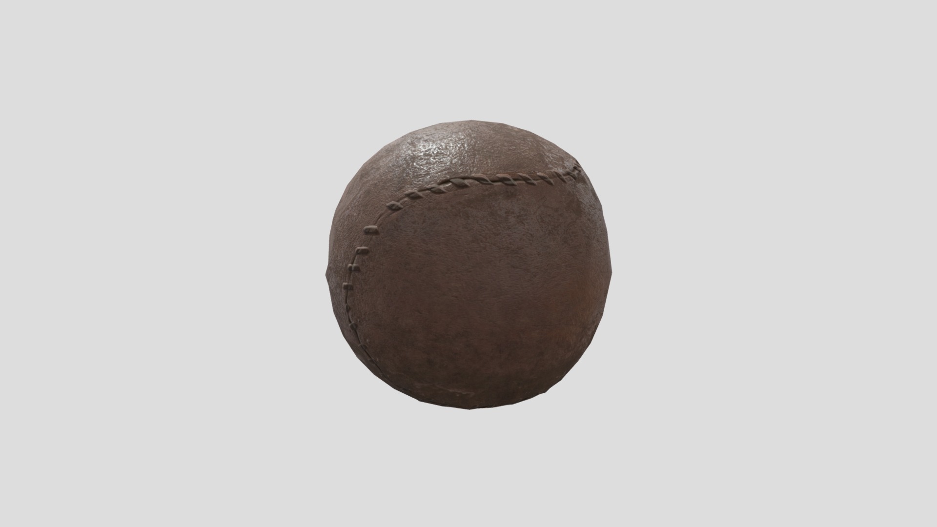 3D model Medical Ball - This is a 3D model of the Medical Ball. The 3D model is about a round grey object.