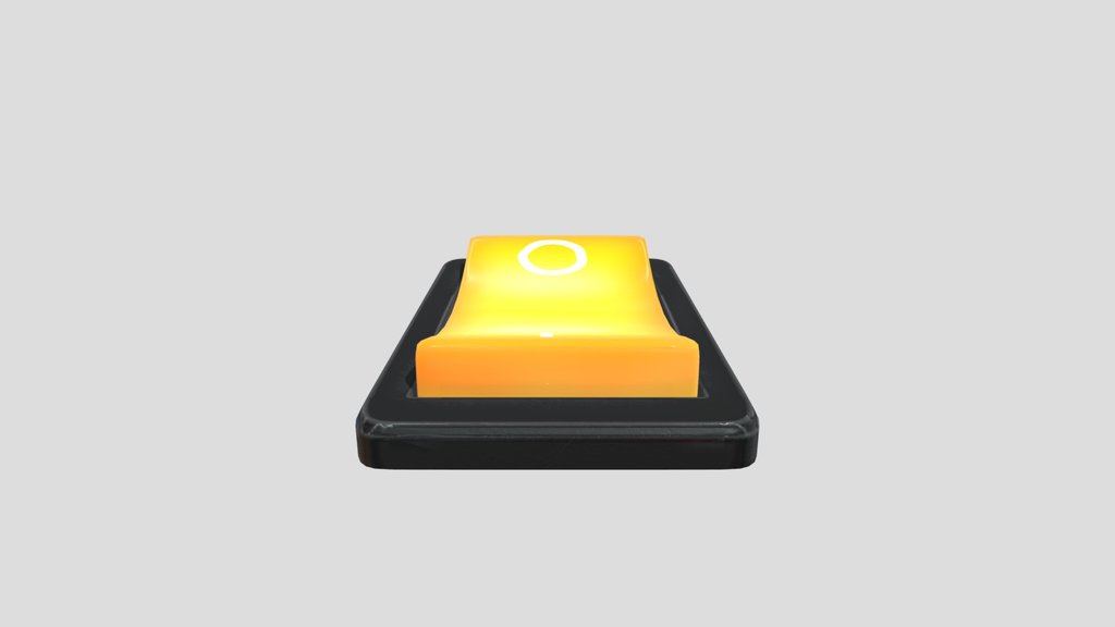 Yellow On Off Switch Button