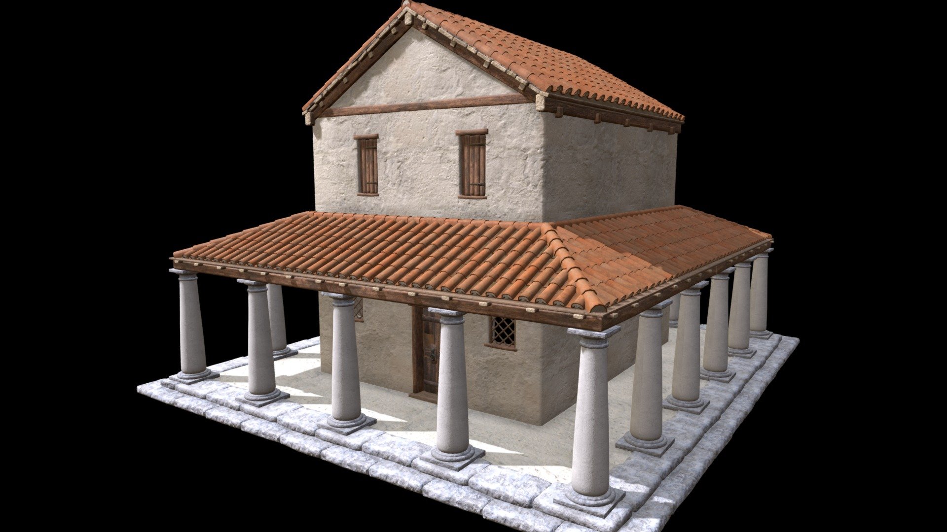 House Greek 8 Buy Royalty Free 3D model by The Ancient (Svein