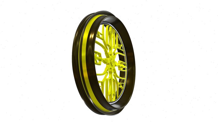 P.I.M.P wheel rim 3D Model