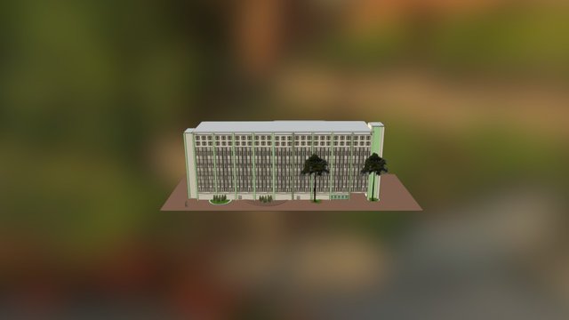 Library Old Wing 3D Model
