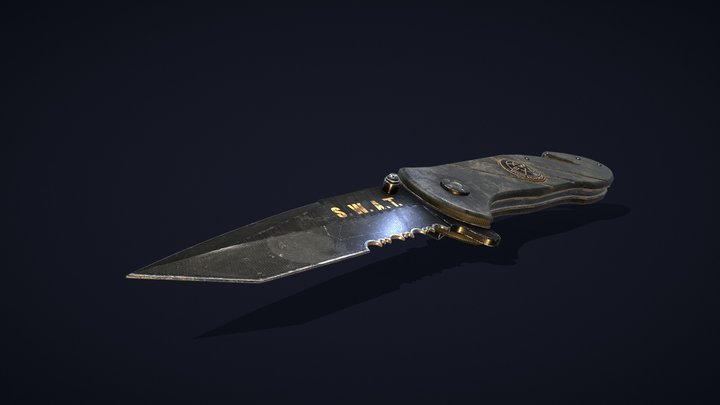Army Knife - GameReady 3D Model