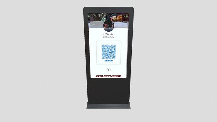 Venmo_kiosk 22block 3D Model