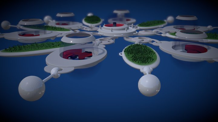 Marine mandala camp site 3D Model
